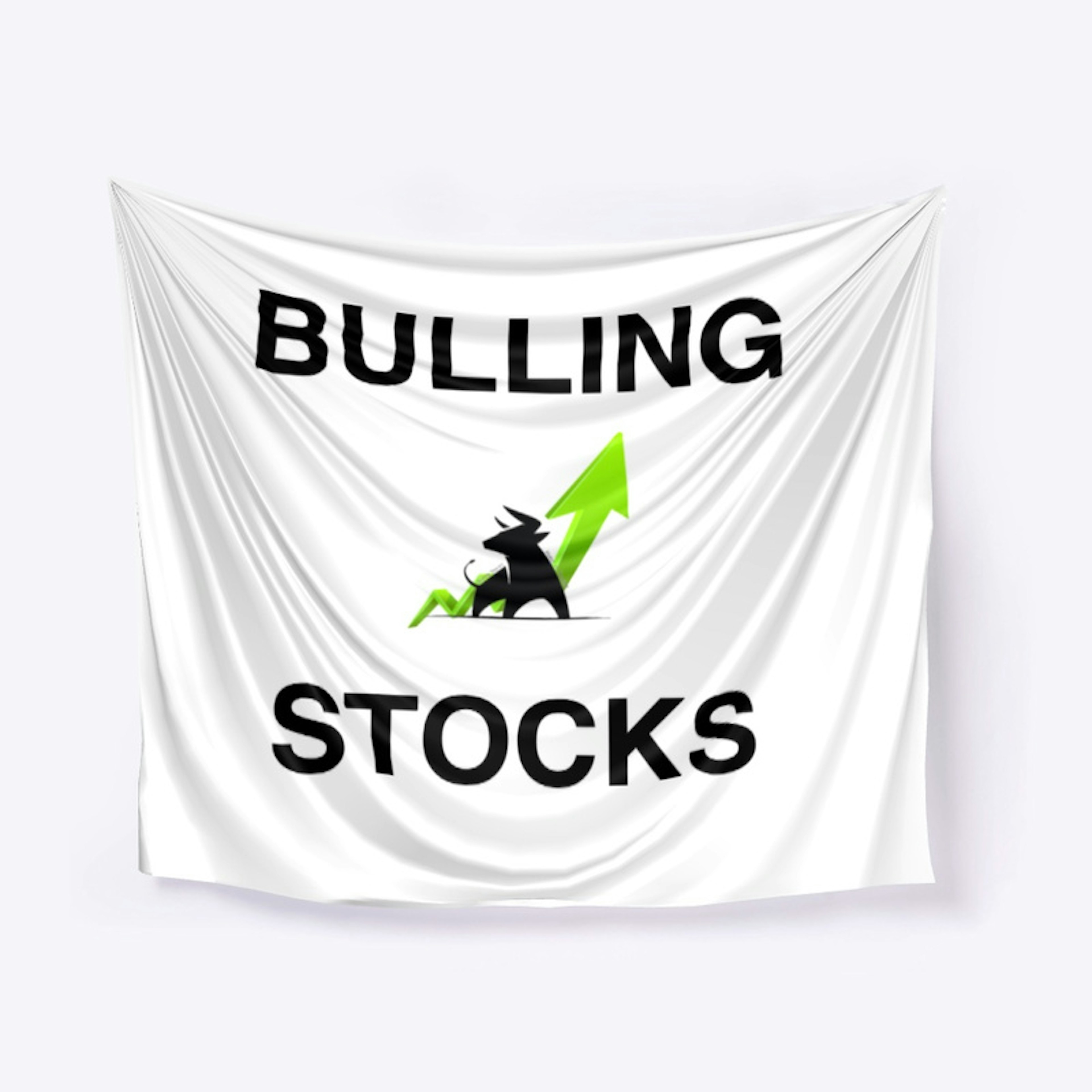 Bulling Stocks Flag(White)